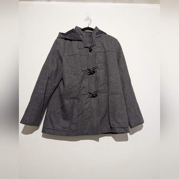 Gray Toggle Coat - Picture 8 of 12